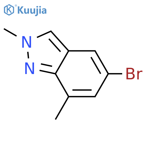 5-Bromo-2,7-dimethyl-2H-indazole structure