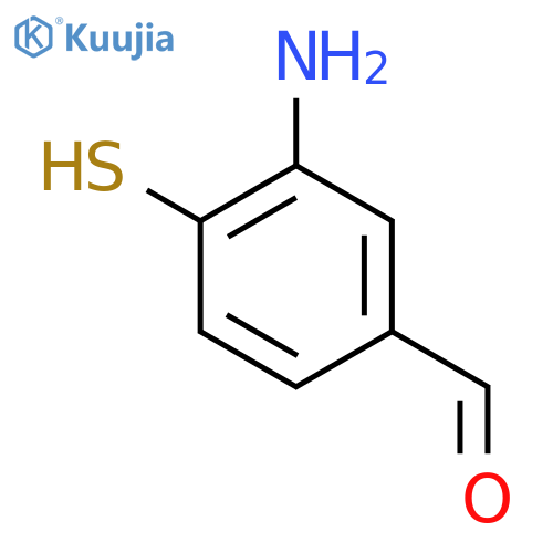 Benzaldehyde,3-amino-4-mercapto- structure