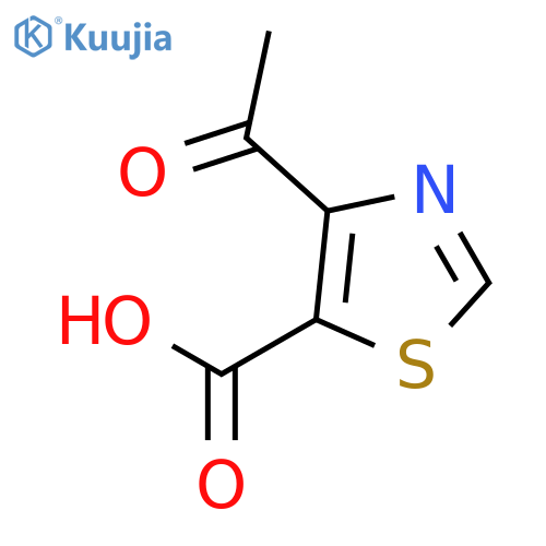 5-Thiazolecarboxylicacid, 4-acetyl- structure