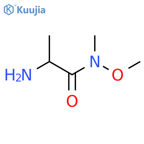 (2R)-2-Amino-N-methoxy-N-methylpropanamide structure