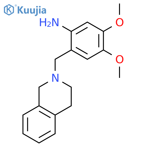Benzenamine, 2-[(3,4-dihydro-2(1H)-isoquinolinyl)methyl]-4,5-dimethoxy- structure