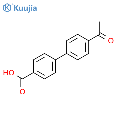 4-(4-Acetylphenyl)benzoic acid structure