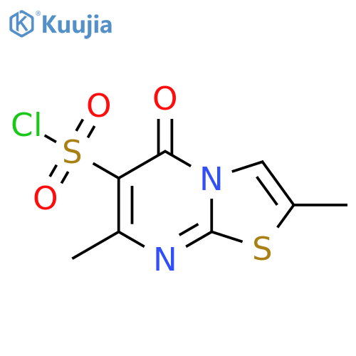 2,7-dimethyl-5-oxo-5H-1,3thiazolo3,2-apyrimidine-6-sulfonyl chloride structure