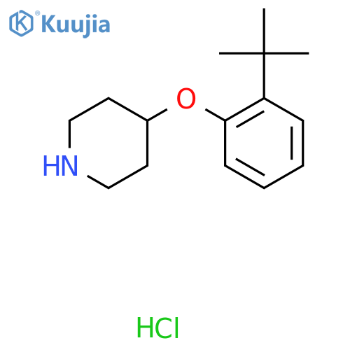 4-2-(tert-Butyl)phenoxypiperidine hydrochloride structure