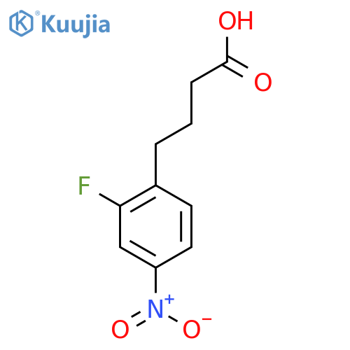 4-(2-fluoro-4-nitrophenyl)butanoic acid structure