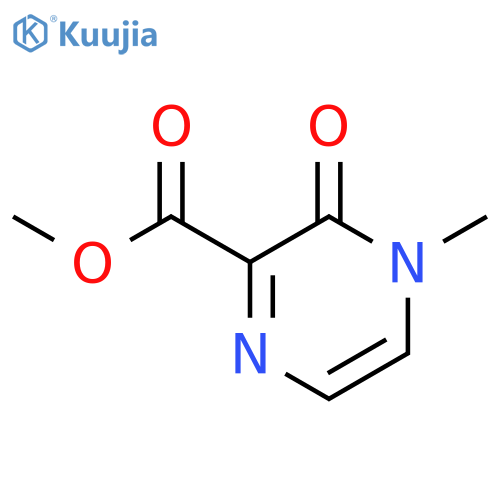 2-Pyrazinecarboxylicacid, 3,4-dihydro-4-methyl-3-oxo-, methyl ester structure