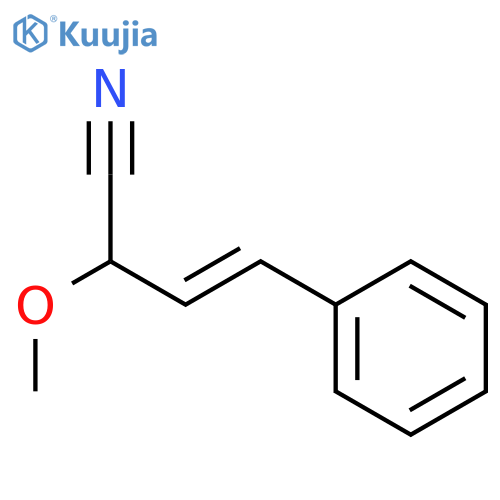 3-Butenenitrile, 2-methoxy-4-phenyl-, (E)- structure