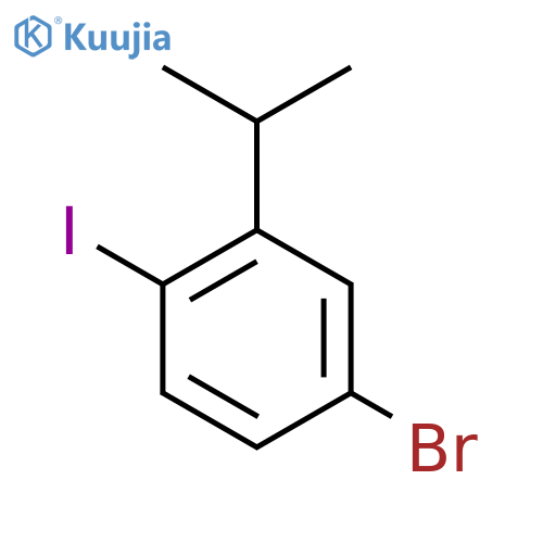 5-Bromo-2-iodoisopropylbenzene structure