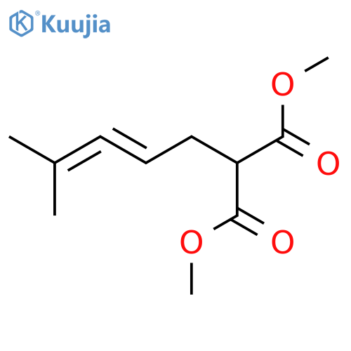 PROPANEDIOIC ACID, (4-METHYL-2,3-PENTADIENYL)-, DIMETHYL ESTER structure