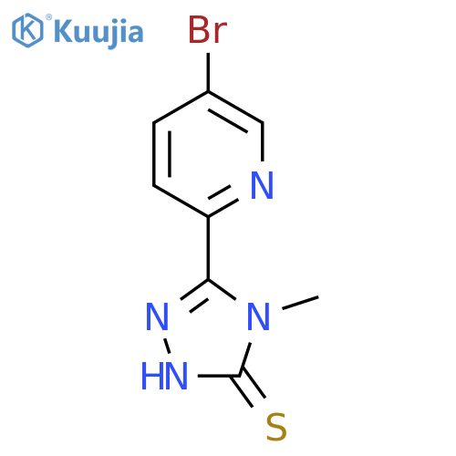 5-(5-Bromopyridin-2-yl)-4-methyl-4h-1,2,4-triazole-3-thiol structure