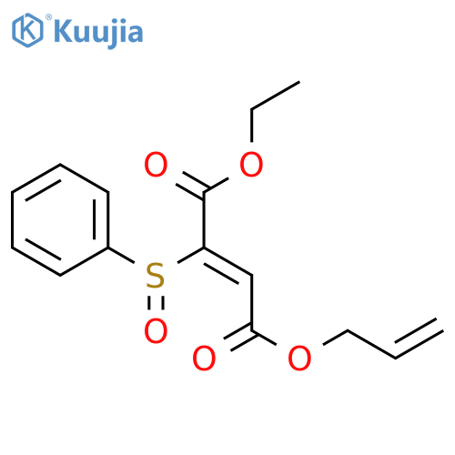 2-BUTENEDIOIC ACID, 2-(PHENYLSULFINYL)-, 1-ETHYL 4-(2-PROPENYL) ESTER, (Z)- structure