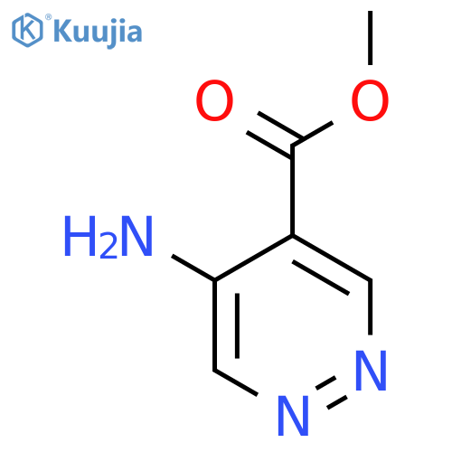 5-amino-4-Pyridazinecarboxylic acid methyl ester structure