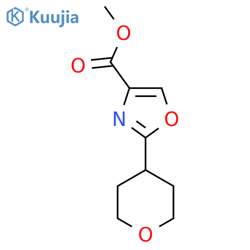 Methyl 2-(oxan-4-yl)-1,3-oxazole-4-carboxylate structure