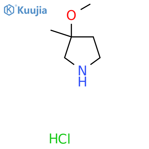 3-Methoxy-3-methylpyrrolidine hydrochloride structure