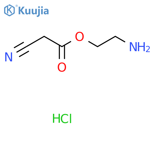 Acetic acid, 2-cyano-, 2-aminoethyl ester, hydrochloride (1:1) structure