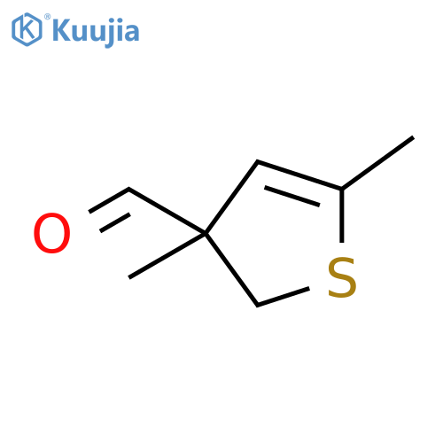 3-Thiophenecarboxaldehyde,2,3-dihydro-3,5-dimethyl- structure