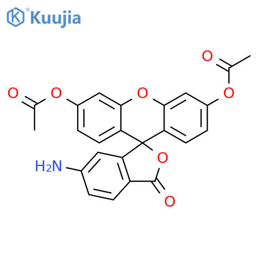 Spiro[isobenzofuran-1(3H),9'-[9H]xanthen]-3-one, 3',6'-bis(acetyloxy)-6-amino- structure