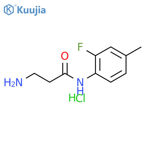 N~1~-(2-Fluoro-4-methylphenyl)-β-alaninamide Hydrochloride structure