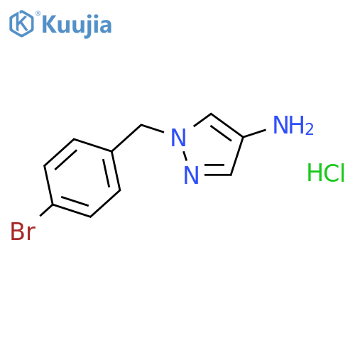 1-(4-Bromo-benzyl)-1 H -pyrazol-4-ylamine; hydrochloride structure