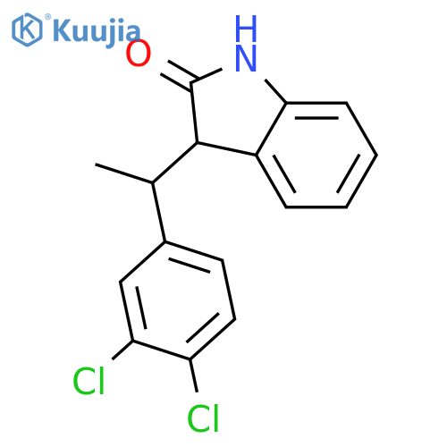 2H-Indol-2-one, 3-[1-(3,4-dichlorophenyl)ethyl]-1,3-dihydro- structure