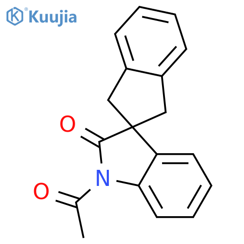 Spiro[2H-indene-2,3'-[3H]indol]-2'(1'H)-one, 1'-acetyl-1,3-dihydro- structure
