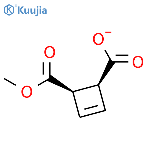 3-Cyclobutene-1,2-dicarboxylic acid, monomethyl ester, cis-(±)- structure