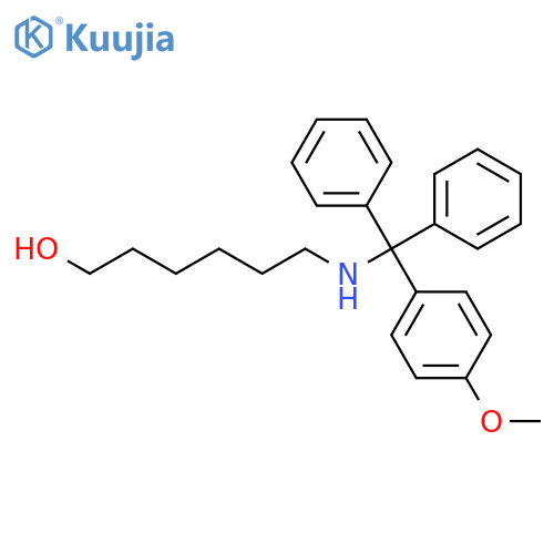 1-Hexanol, 6-[[(4-methoxyphenyl)diphenylmethyl]amino]- structure