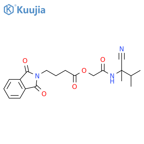 (1-cyano-1,2-dimethylpropyl)carbamoylmethyl 4-(1,3-dioxo-2,3-dihydro-1H-isoindol-2-yl)butanoate structure