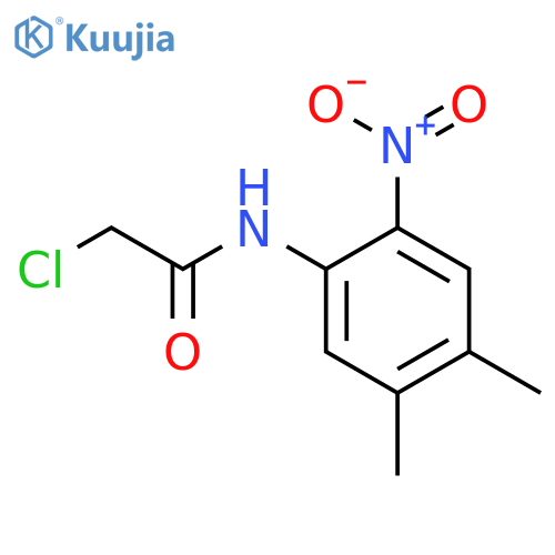 2-chloro-N-(4,5-dimethyl-2-nitrophenyl)acetamide structure