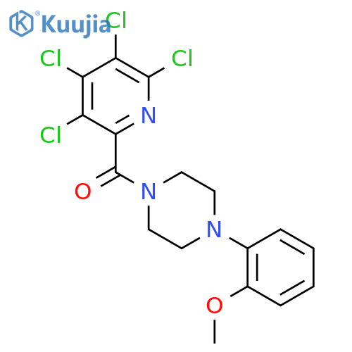 1-(2-Methoxyphenyl)-4-(3,4,5,6-tetrachloropyridine-2-carbonyl)piperazine structure