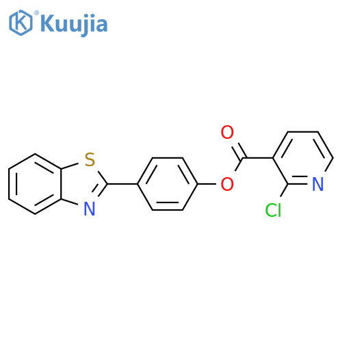 4-(1,3-benzothiazol-2-yl)phenyl
2-chloropyridine-3-carboxylate structure