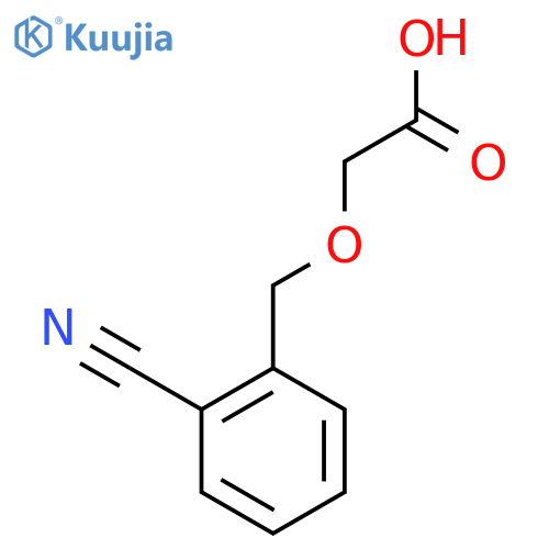 2-(2-cyanophenyl)methoxyacetic acid structure