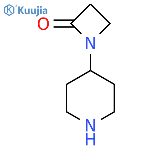 1-(Piperidin-4-yl)azetidin-2-one structure
