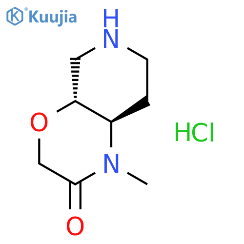 (4aR,8aR)-1-Methylhexahydro-1H-pyrido[3,4-b][1,4]oxazin-2(3H)-one hydrochloride structure