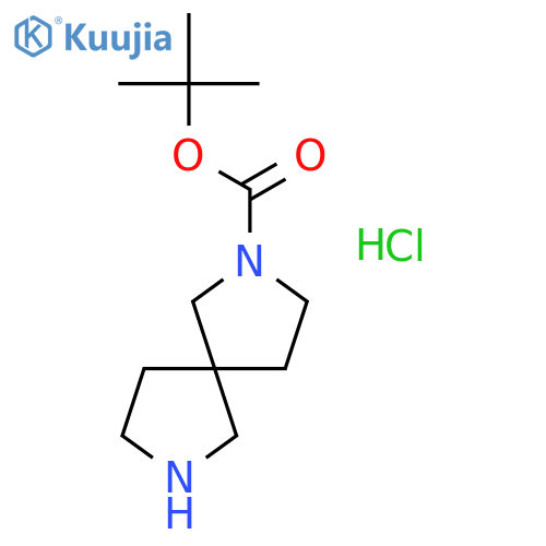 tert-Butyl 2,7-diazaspiro[4.4]nonane-2-carboxylate hydrochloride structure