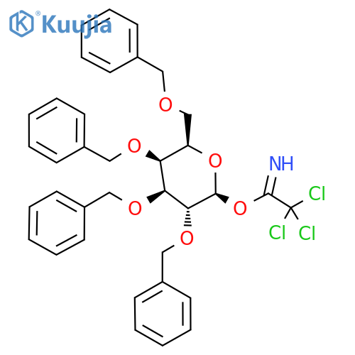 2,3,4,6-Tetra-O-benzyl-β-D-galactopyranosyl trichloroacetimidate structure