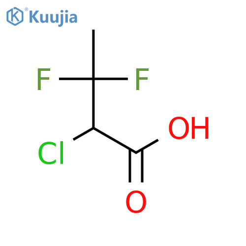 Butanoic acid, 2-chloro-3,3-difluoro- structure