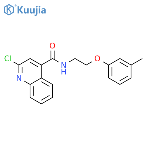 2-Chloro-N-[2-(3-methylphenoxy)ethyl]-4-quinolinecarboxamide structure