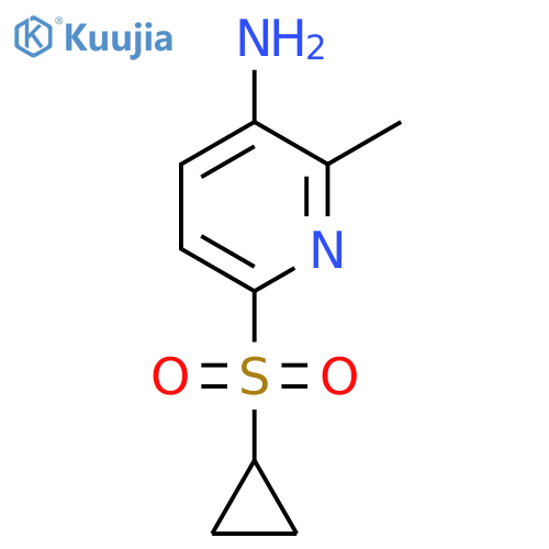 6-(Cyclopropylsulfonyl)-2-methylpyridin-3-amine structure