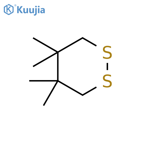 1,2-Dithiane, 4,4,5,5-tetramethyl- structure