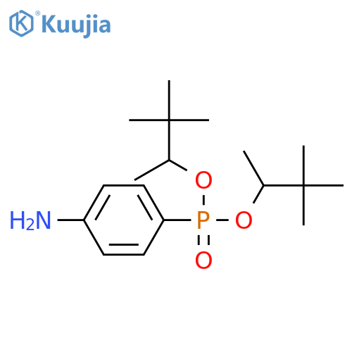 Phosphonic acid,(4-aminophenyl)-, bis(1,2,2-trimethylpropyl) ester (9CI) structure