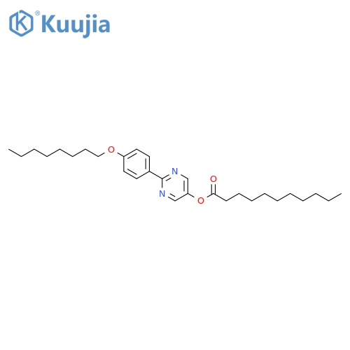 Undecanoic acid, 2-[4-(octyloxy)phenyl]-5-pyrimidinyl ester structure