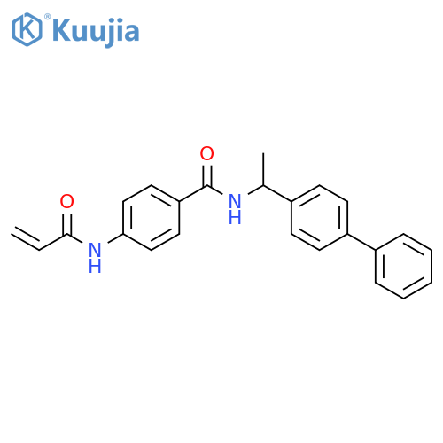 N-(1-[1,1′-Biphenyl]-4-ylethyl)-4-[(1-oxo-2-propen-1-yl)amino]benzamide structure