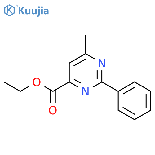 Ethyl 6-methyl-2-phenylpyrimidine-4-carboxylate structure