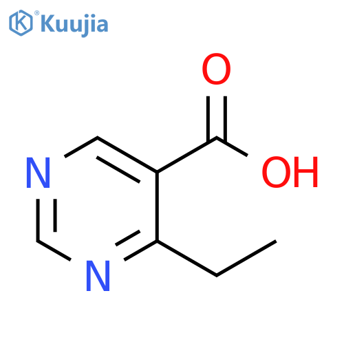 4-ethylpyrimidine-5-carboxylic acid structure