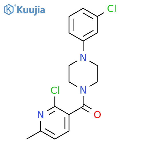 1-(2-Chloro-6-methylpyridine-3-carbonyl)-4-(3-chlorophenyl)piperazine structure