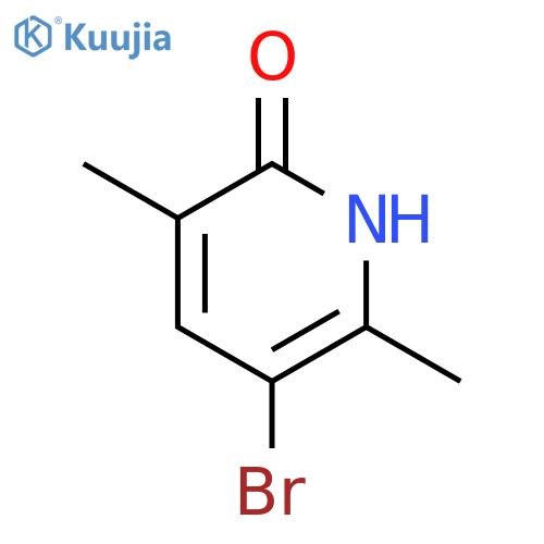 5-Bromo-3,6-dimethyl-2(1H)-pyridinone structure