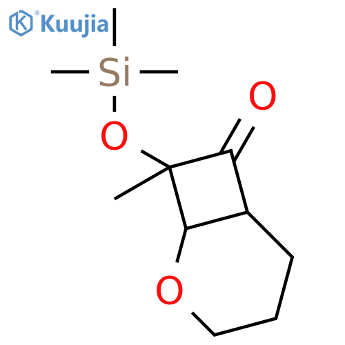 2-Oxabicyclo[4.2.0]octan-7-one, 8-methyl-8-[(trimethylsilyl)oxy]- structure