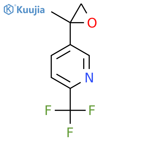 5-(2-methyloxiran-2-yl)-2-(trifluoromethyl)pyridine structure