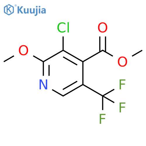Methyl 3-chloro-2-methoxy-5-(trifluoromethyl)isonicotinate structure